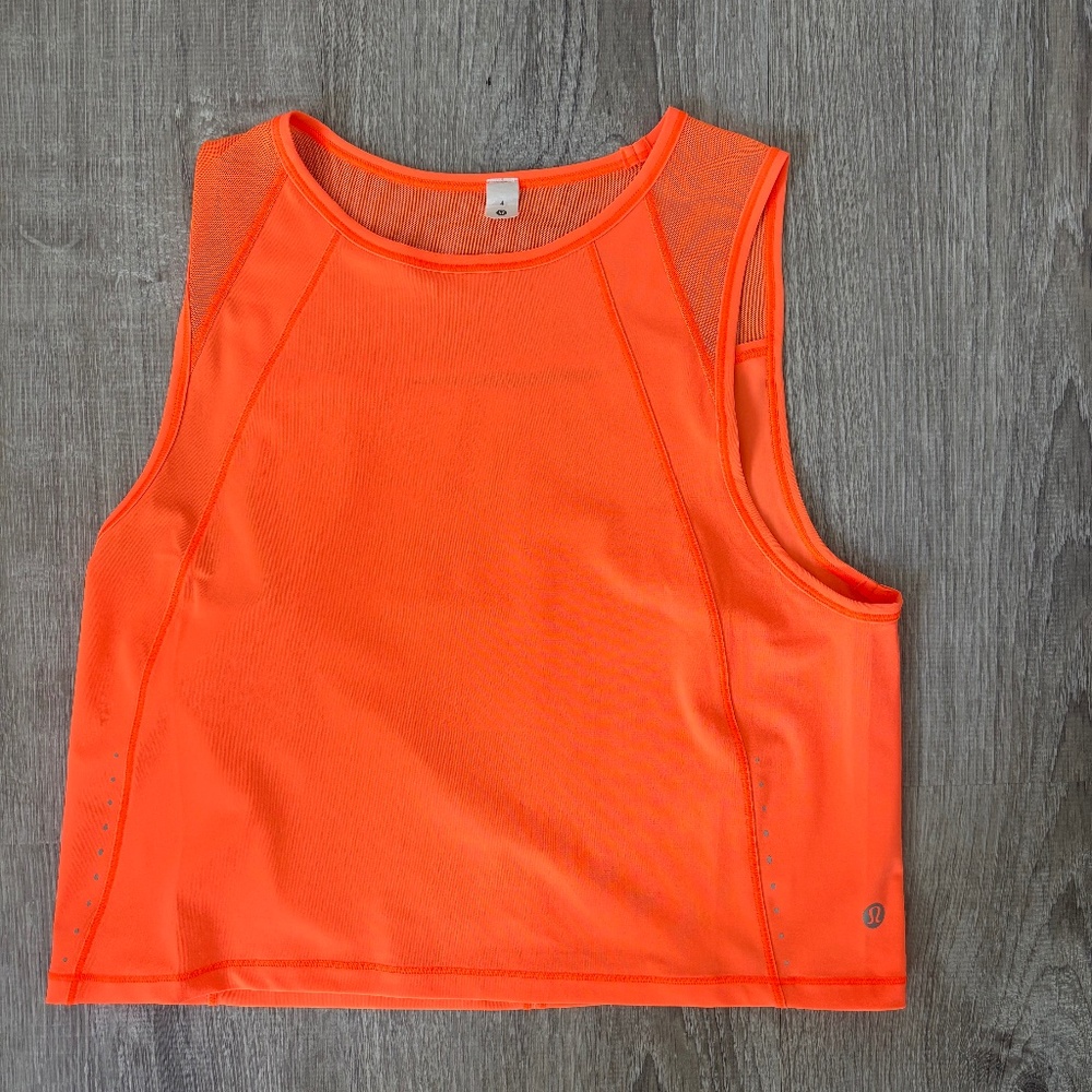 Lululemon Neon Orange Tank